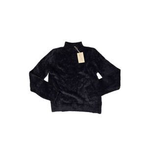 Universal Thread Black Fuzzy Mock Collared Sweater XS